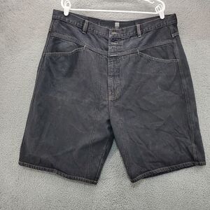 Marithe Francois Girbaud Denim Jean Shorts Mens 42 Baggy Black